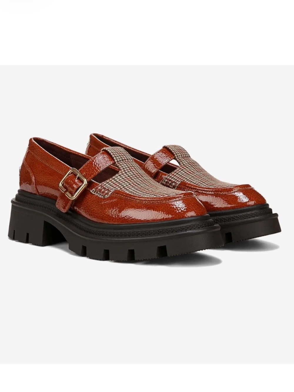 Circus NY by Sam Edelman Payson Lug Sole Mary Jane Loafer Brown 9.5